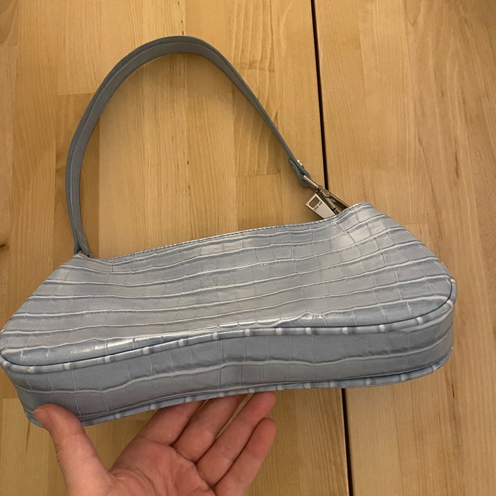 Jw Pei Eva Shoulder Croc Vegan Leather Bag Gem